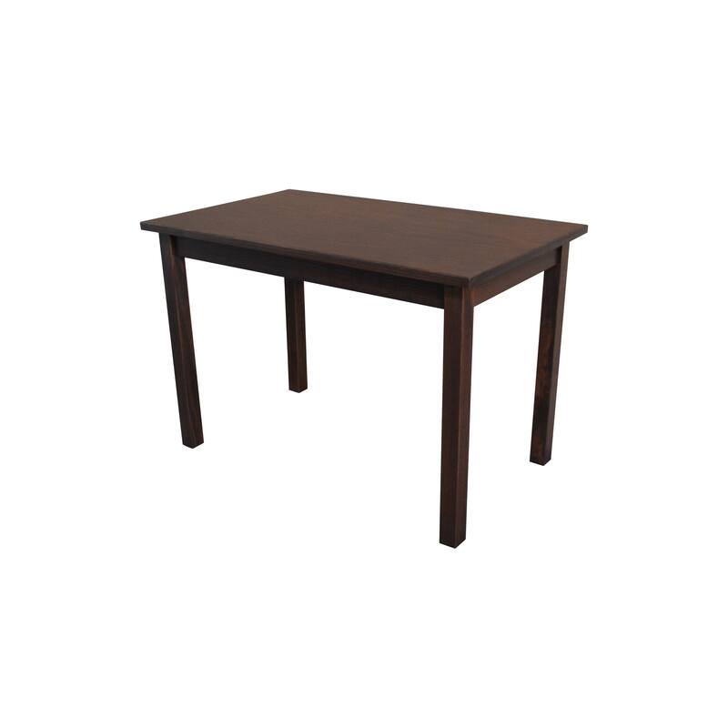 HomeRoots 48" Raw Umber Solid Wood Dining Table - 48.00 in. x 30.00 in. x 27.00 in.