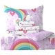 preview thumbnail 6 of 4, Dream Factory Unicorn Rainbow 7-piece Microfiber Bed in a Bag with Sheet Set