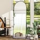preview thumbnail 23 of 30, Metal Arch Full Length Mirror Floor Mirror Wall-Mounted 23x66 - Black