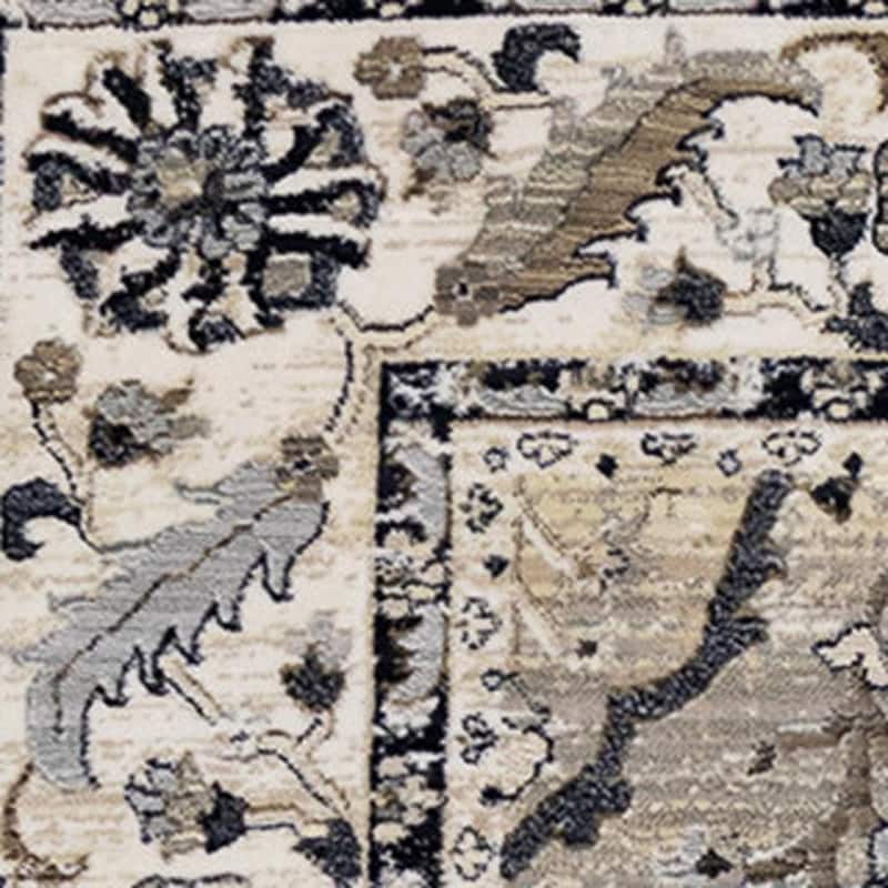 HomeRoots Medallion Modern Runner Area Rug