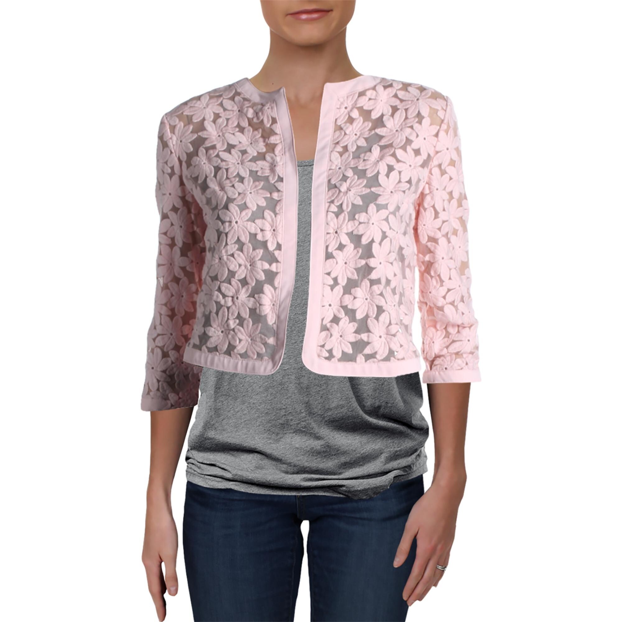 Anne klein broderie cropped lace cardigan Clearance