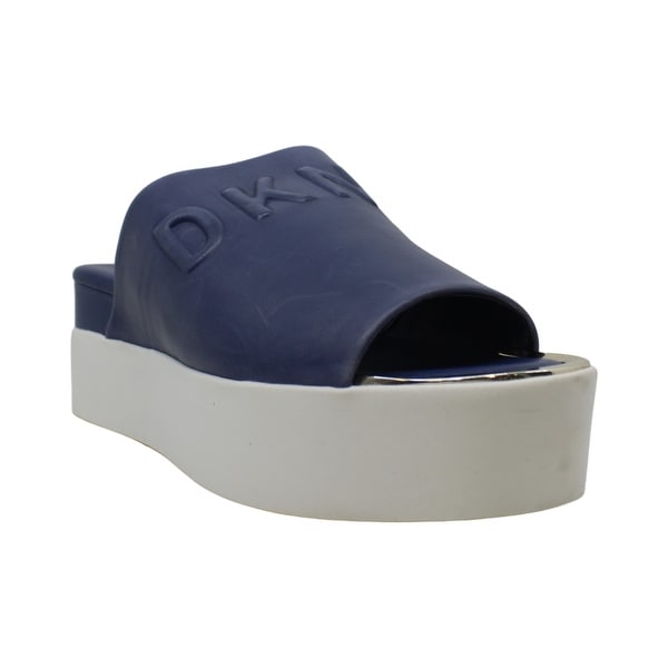 dkny covo platform slide sandals