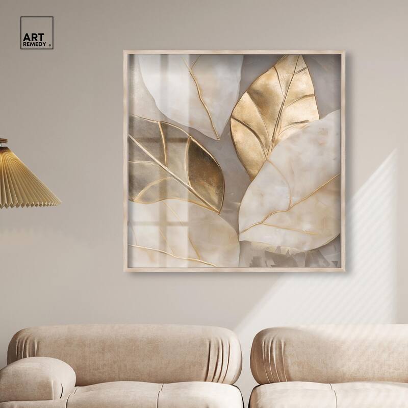 Golden Cascades Shadowbox by Art Remedy