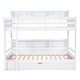 preview thumbnail 13 of 11, White Twin Over Twin Bunk Bed with Drawer, Solid Wood Bed Frame with Built-in Shelves Beside Both Upper & Down Bed for Bedroom