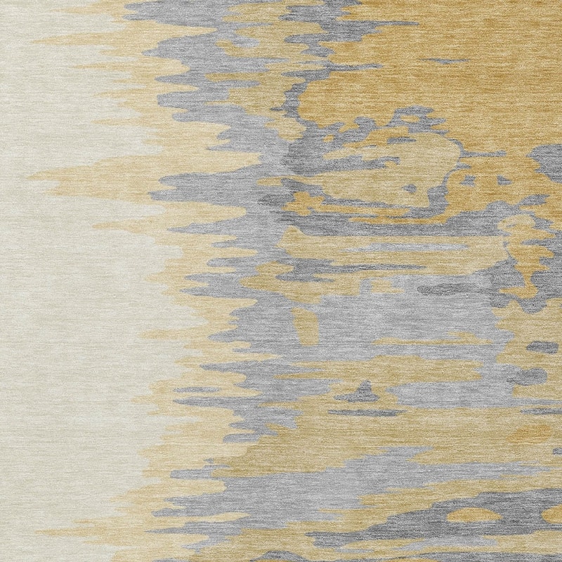 HomeRoots Abstract Transitional Rectangle Outdoor Rug