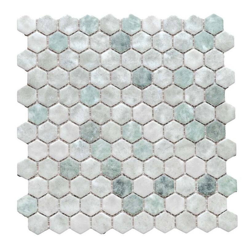 The Tile Life Eterna Hex 1x1 Glass Floor, Wall & Backsplash Tile