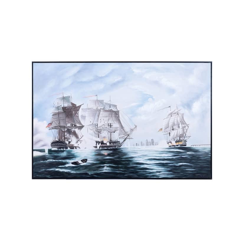 The Battle of Flamborough Head - Canvas Painting