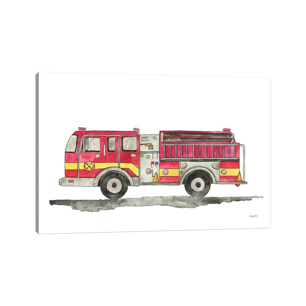 iCanvas "Fire Truck" by Kelsey McNatt Canvas Print