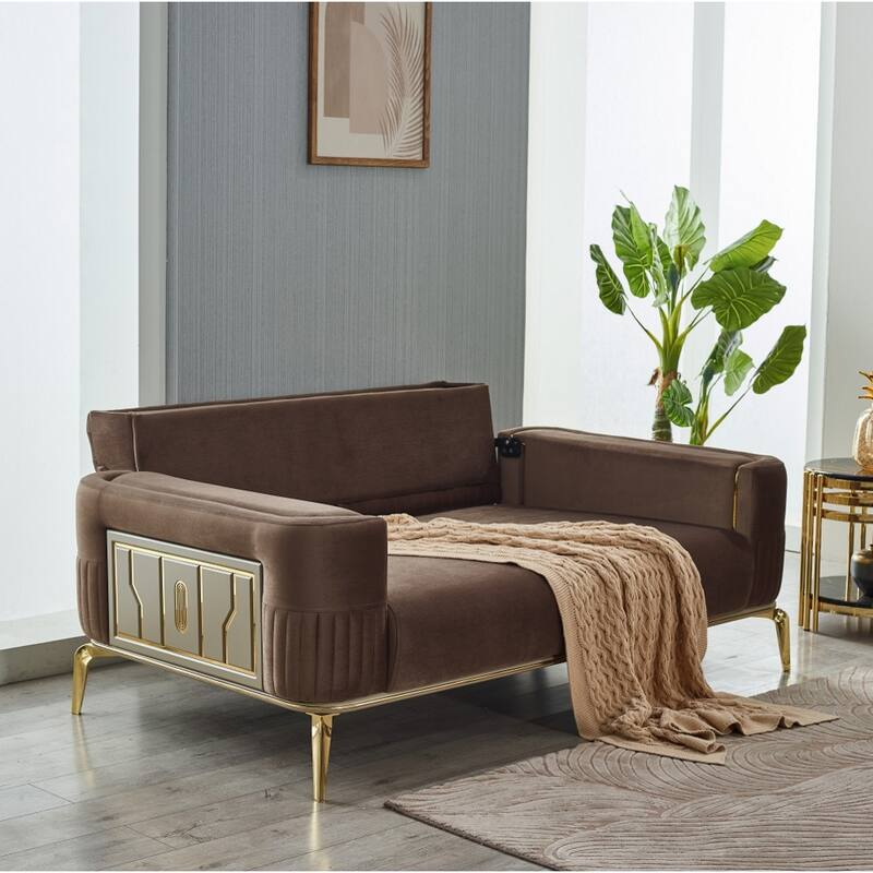 Ariana 4-Pieces One Sofa One Loveseat Two Chair Living Room Set
