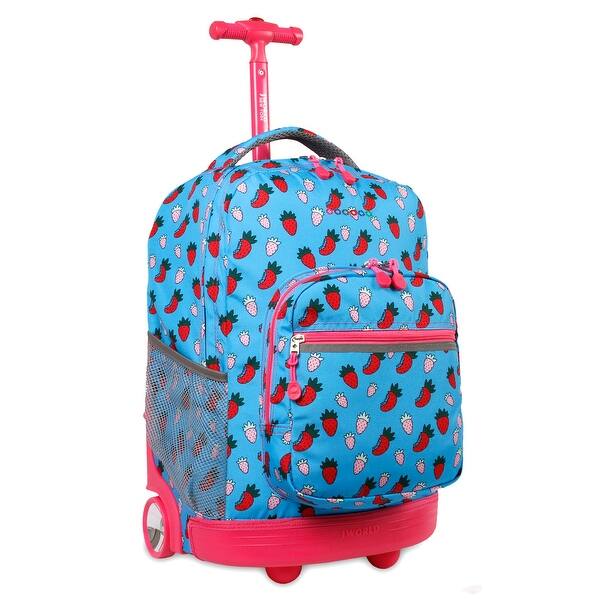J World New York Sunrise 18 Inch Rolling Backpack Strawberry Overstock J World New York Sunrise 18 Inch Rolling Backpack Strawberry Overstock