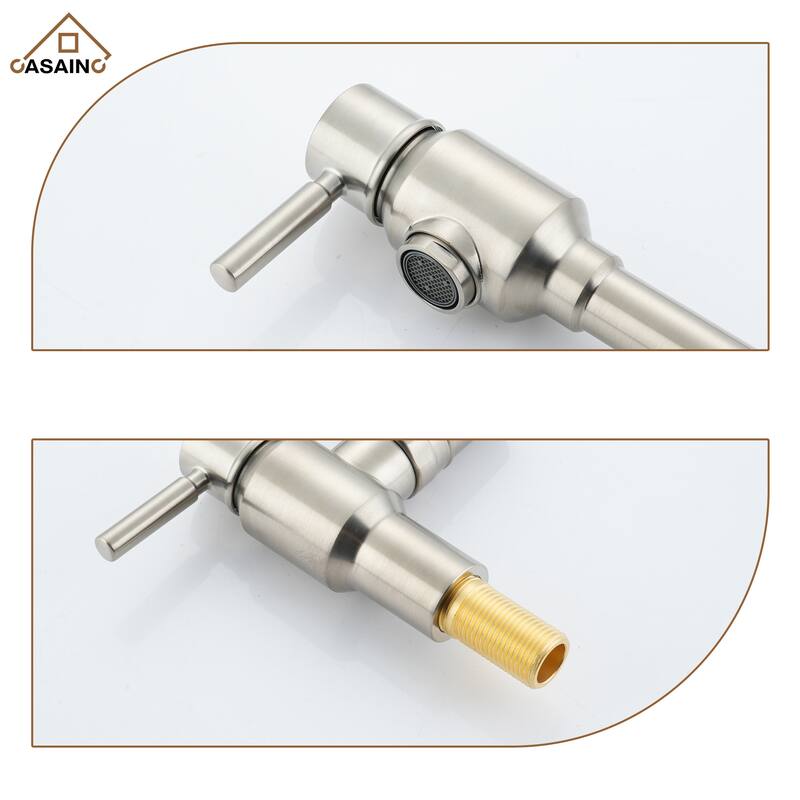 1.8 GPM Wall Mounted Mount Pot Filler Kitchen Faucet