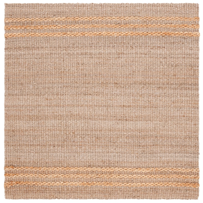 SAFAVIEH Natural Fiber Elida Casual Jute Rug - 6' Square - Natural