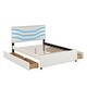 preview thumbnail 24 of 30, Queen Size Upholstered Storage Platform Bed with LED