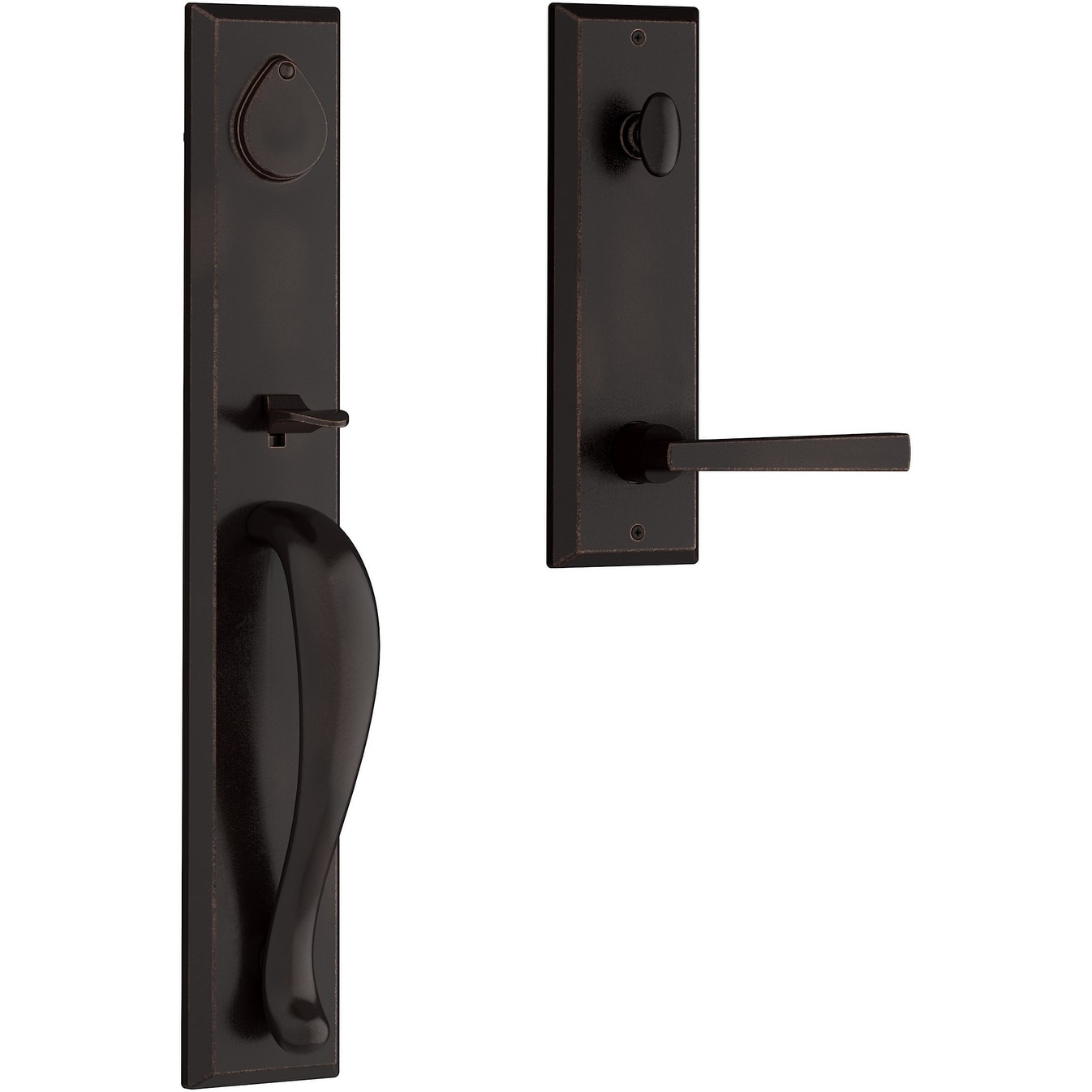 Baldwin Longview Full Plate Single Cylinder Keyed Entry Handleset with