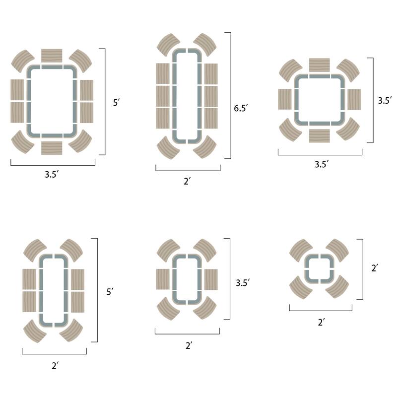 Aoodor 6-in-1 Modular Aluzinc Metal Raised Garden Bed - Outdoor Garden Planter Box for Vegetable, Flower, Herb - 67X47X17