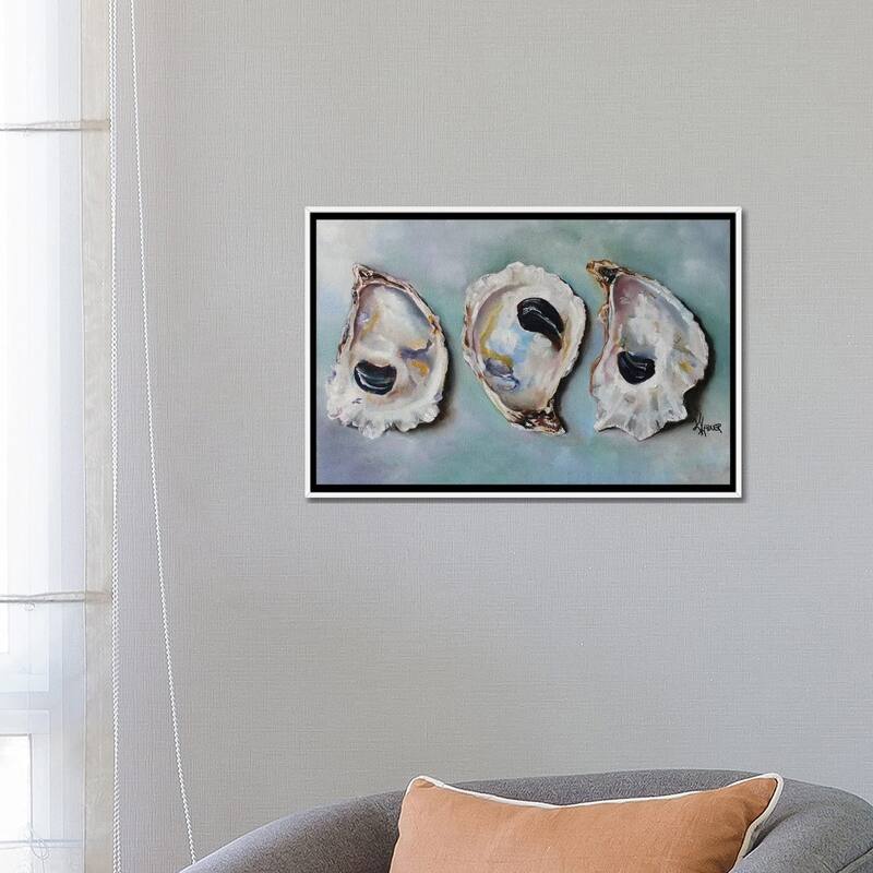 iCanvas "Bay Oyster Shells" by Kristine Kainer Framed Canvas Print