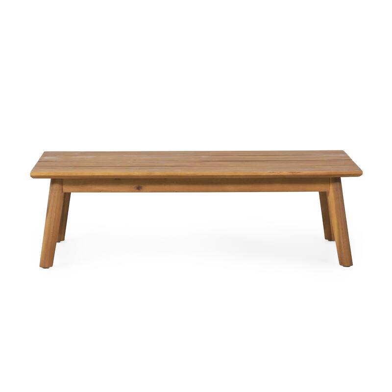 Ellendale Outdoor Acacia Wood Outdoor Loveseat and Coffee Table Set by Christopher Knight Home