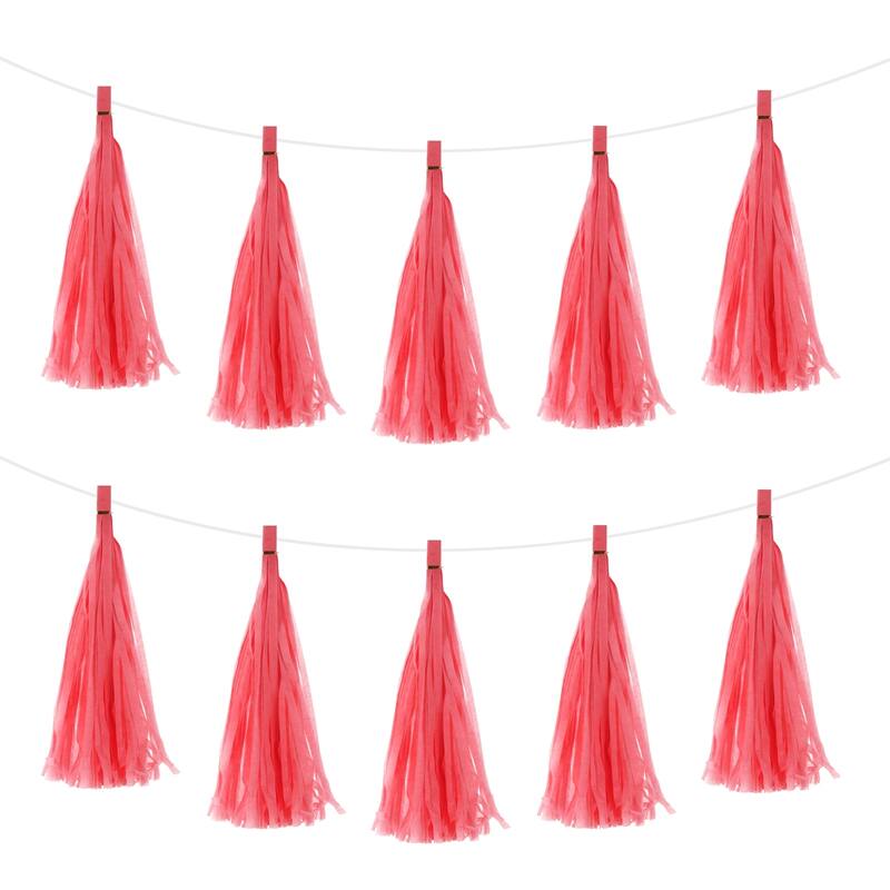 20Pcs Tassel Garland Banner with Rope
