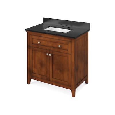 Jeffrey Alexander VKITCHA36R-GRANITE Chatham 36" Free Standing Vanity