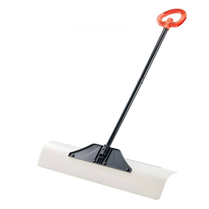Plastic Snow Shovel with Widened Blade and Textured Anti-Slip Handle for Easy Snow Removal