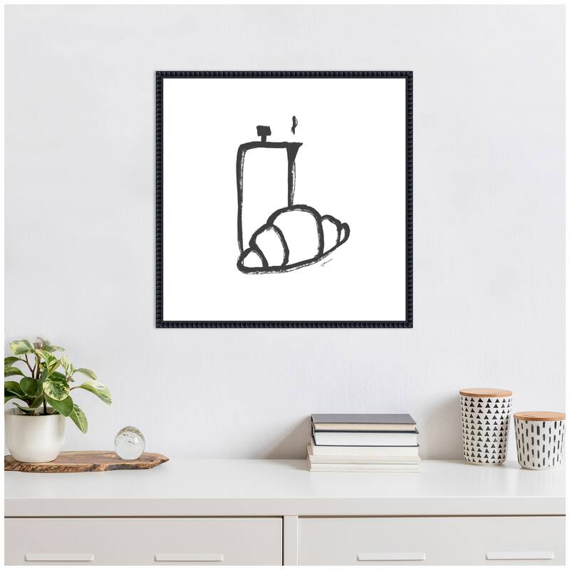 Kate and Laurel Breakfast Club No. 2 by Gabrielly Guedes Framed Canvas Wall Art Print