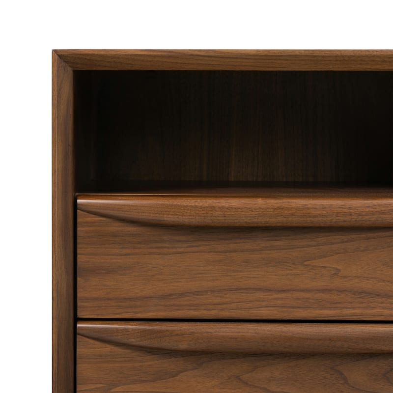 Poly & Bark Cura Nightstand in American Black Walnut