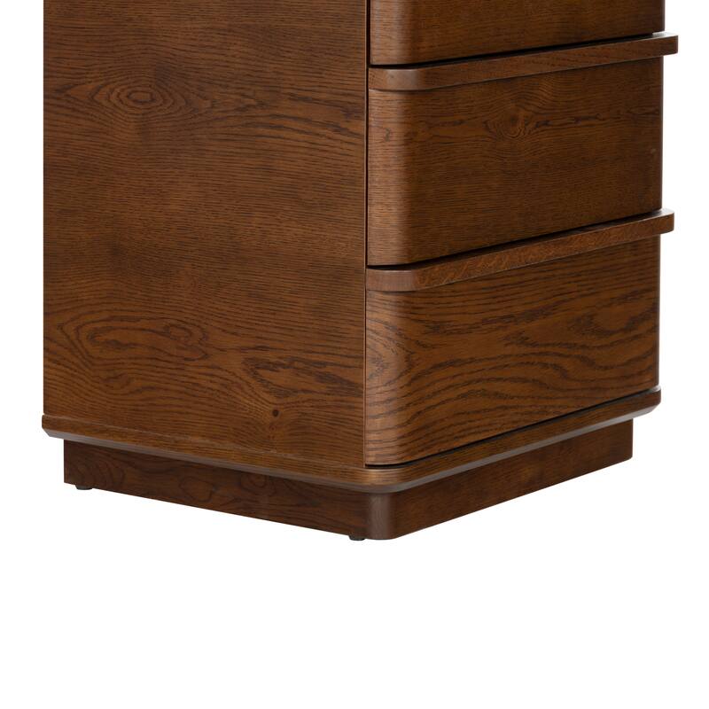 SAFAVIEH Couture Guillermo 3-Drawer Wood Nightstand
