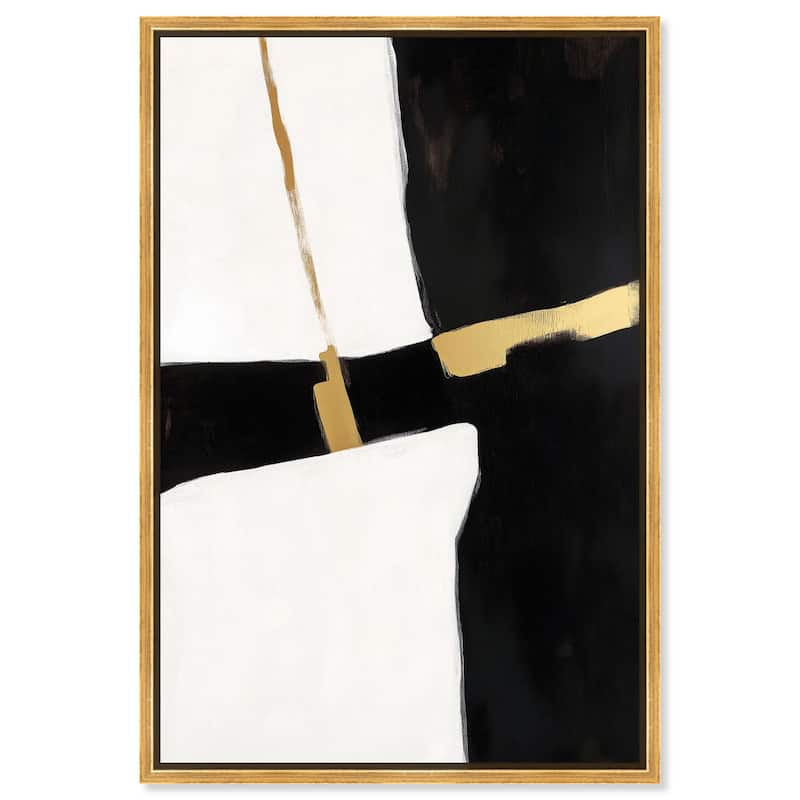 Dichotomy III Canvas by Art Remedy - Gold - 20" x 30"