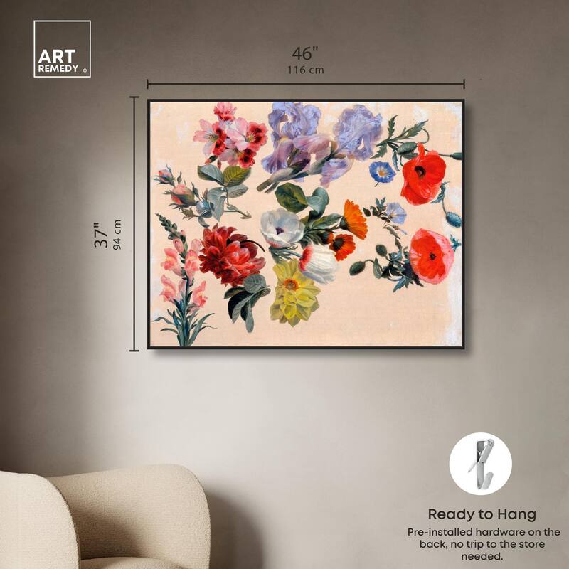 Summer Flowers Canvas by Art Remedy