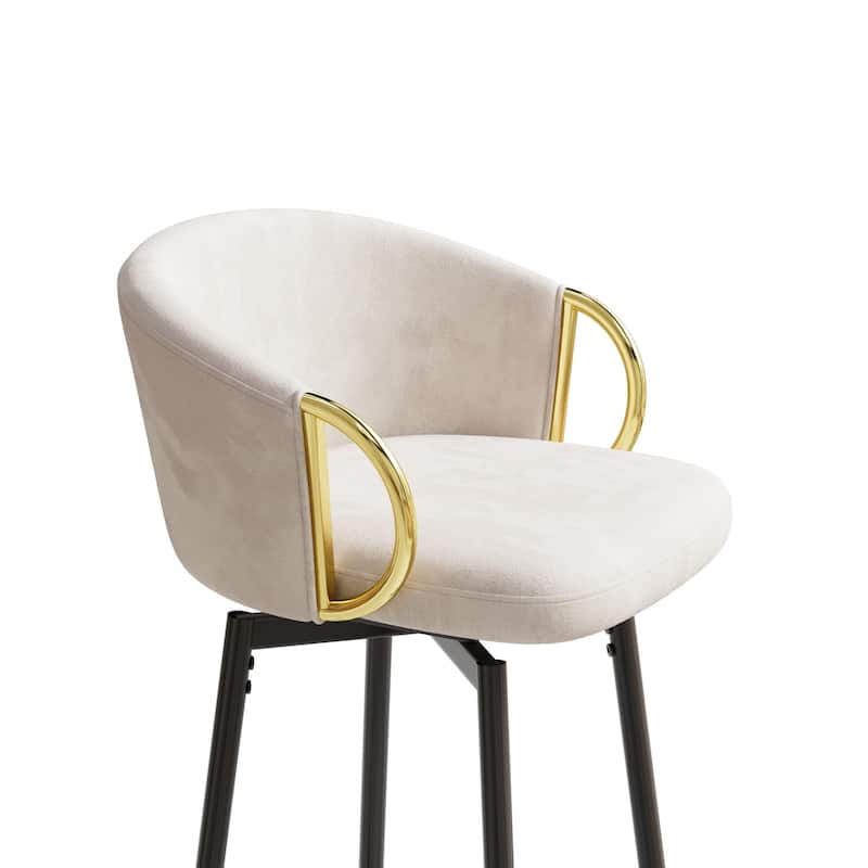 Ostweer Furniture Modern 30'' Swivel Bar Chairs Set of 2