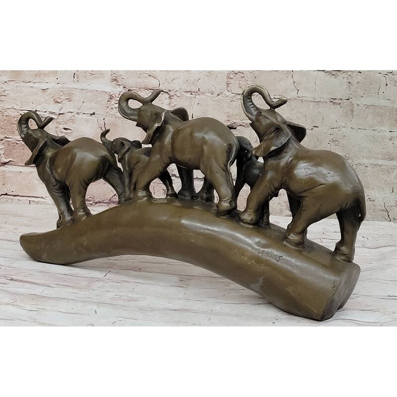 Tibet Royal Family Pure Bronze Hot Cast Fine Lotus Lucky Imitative Elephant Statue Fortune