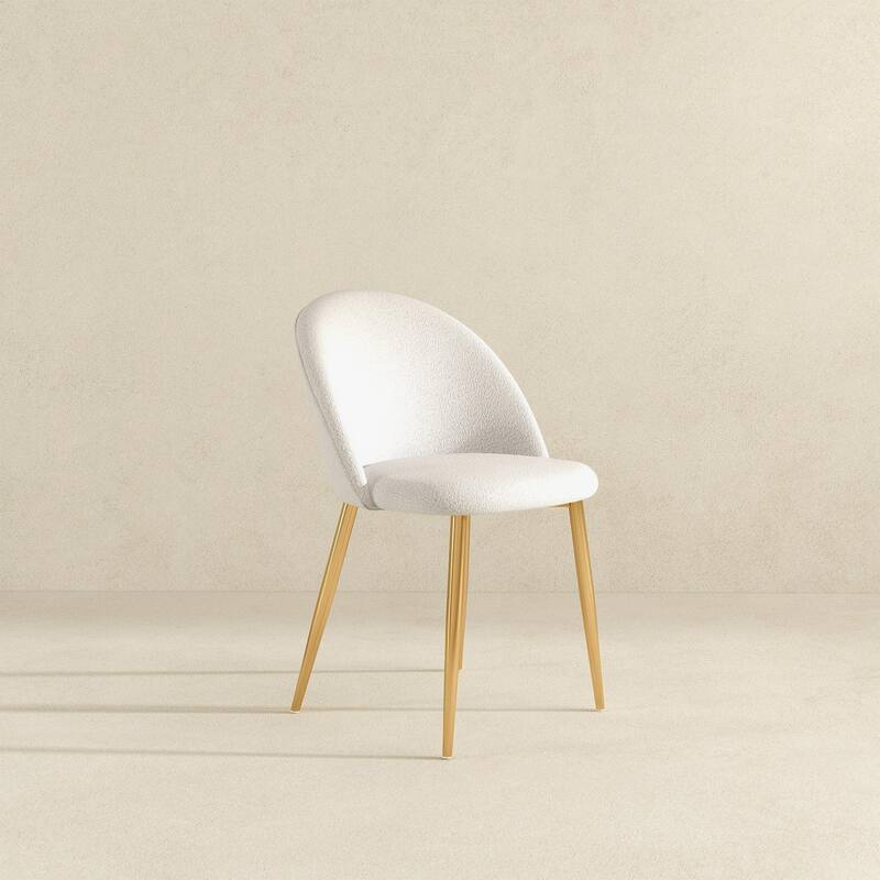 Modern Dining Chair (Set Of 2) - Gold,White