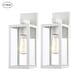 preview thumbnail 34 of 50, 2-pack 13" H 1-Light Black Outdoor wall Lantern(Dusk to Dawn could be chosen) 13"in - Off-white