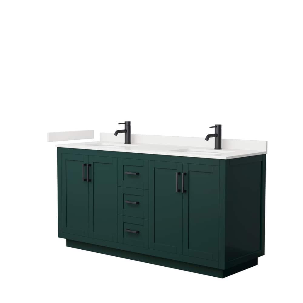 Miranda 66-inch Double Vanity, Quartz Top