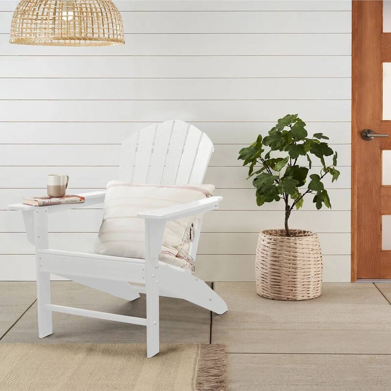 Recycled Plastic Modern Adirondack Chair,Outdoor Patio Chair