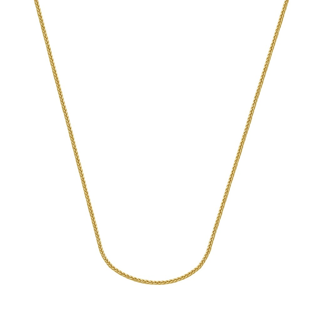 14k Baby Parisian Wheat Chain Necklace in Yellow Gold White Gold Choice of Lengths 16 18 20 24 and 0.7mm 0.8mm