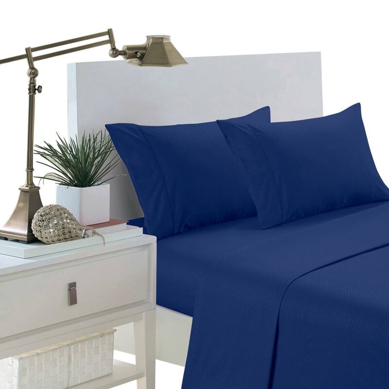 Home Sweet Home Dream Greek Key Embossed Bed Sheet Set