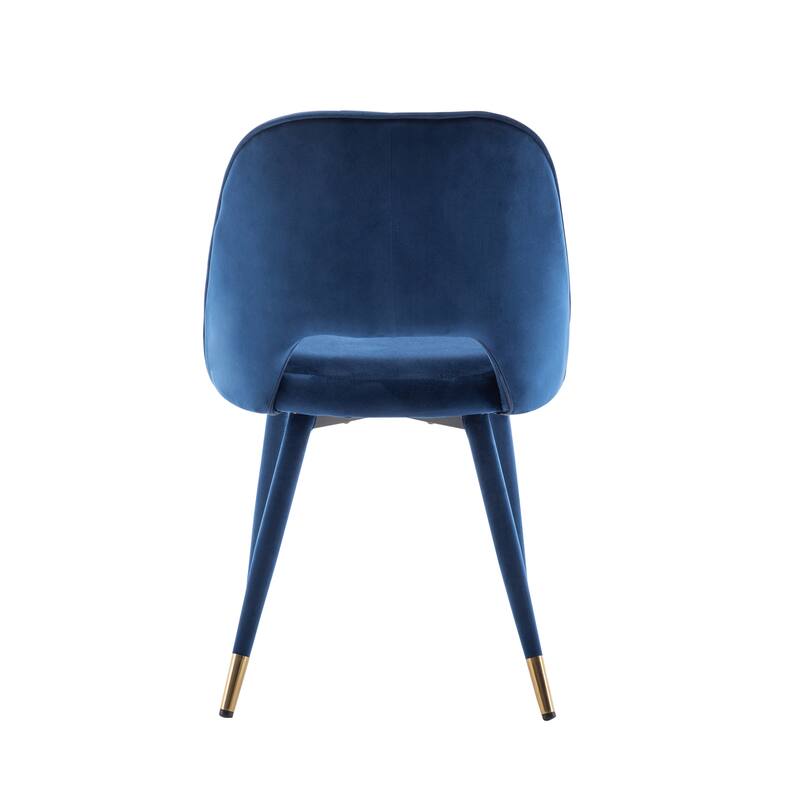 Porthos Home Orel Velvet Dining Chairs with Gold Trim, Set of 2