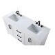 preview thumbnail 5 of 9, Elegant Lighting VF29560D Alina 60" Free Standing Double Basin Vanity