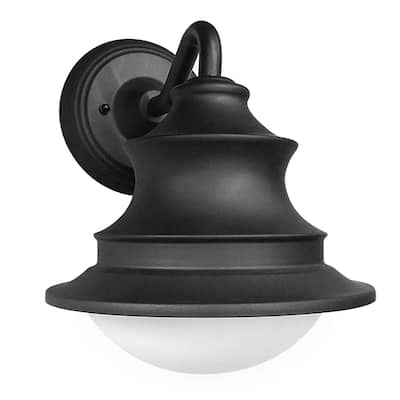 Sunlite Black LED CCT Color Tunable Switch 3000K, 4000K, 5000K Outdoor Barn Light Sconce - 8.7 in