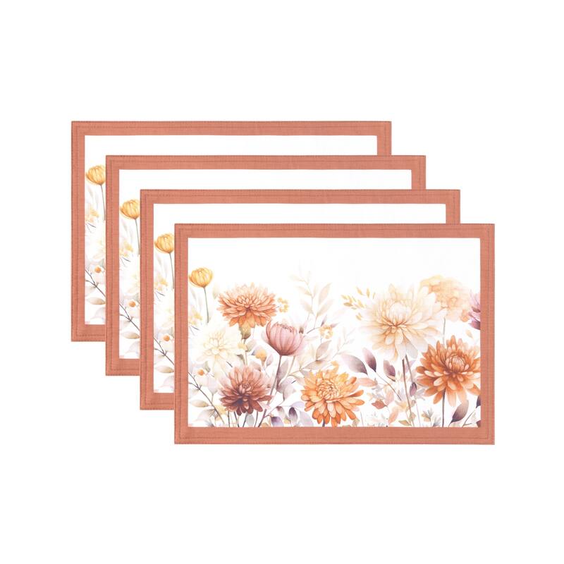 Autumn Blooms Placemats, Set of 4 - Set of 4
