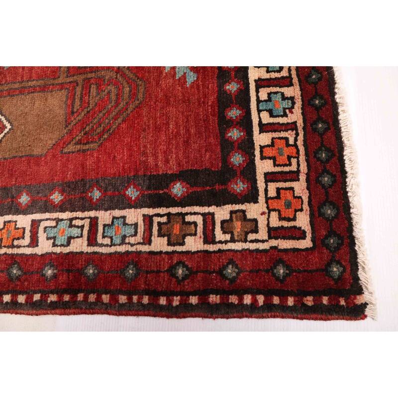 ECARPETGALLERY Hand-knotted Konya Anatolian Dark Red Wool Rug - 3'6 x 12'7