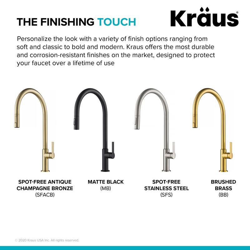 Kraus Oletto 1.8 GPM High Arc Single Handle Pull Down Kitchen Faucet