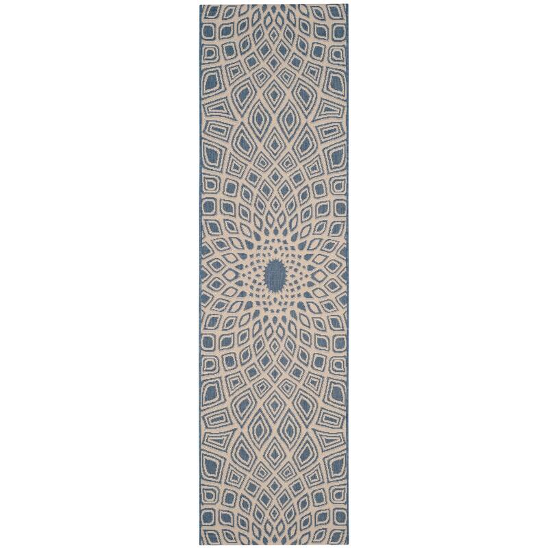 SAFAVIEH Courtyard Misako Indoor/ Outdoor Waterproof Patio Backyard Rug