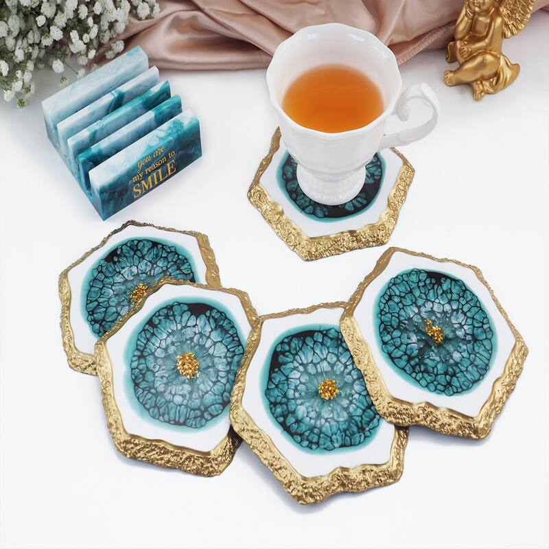 13pcs Irregular Silicone Coaster Mold Set