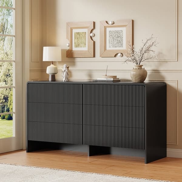 modern style dresser FUFU&GAGA White 59.0-in W Standard dresser one_size