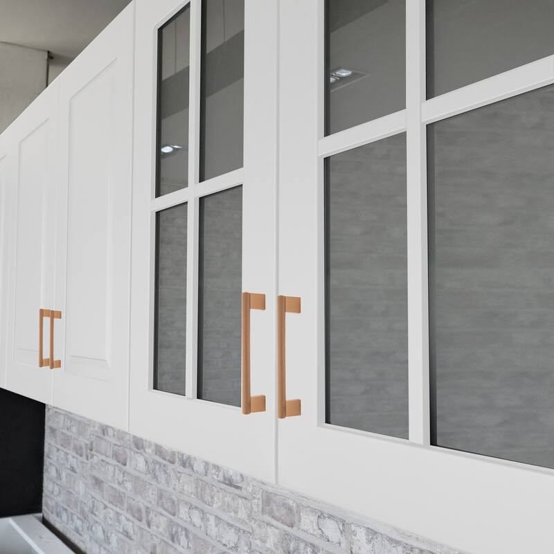 Design House 189472-SG Porter Cabinet and Drawer Pull 5-Inch (128mm) Center to Center Satin Gold 5-Pack - Satin Gold