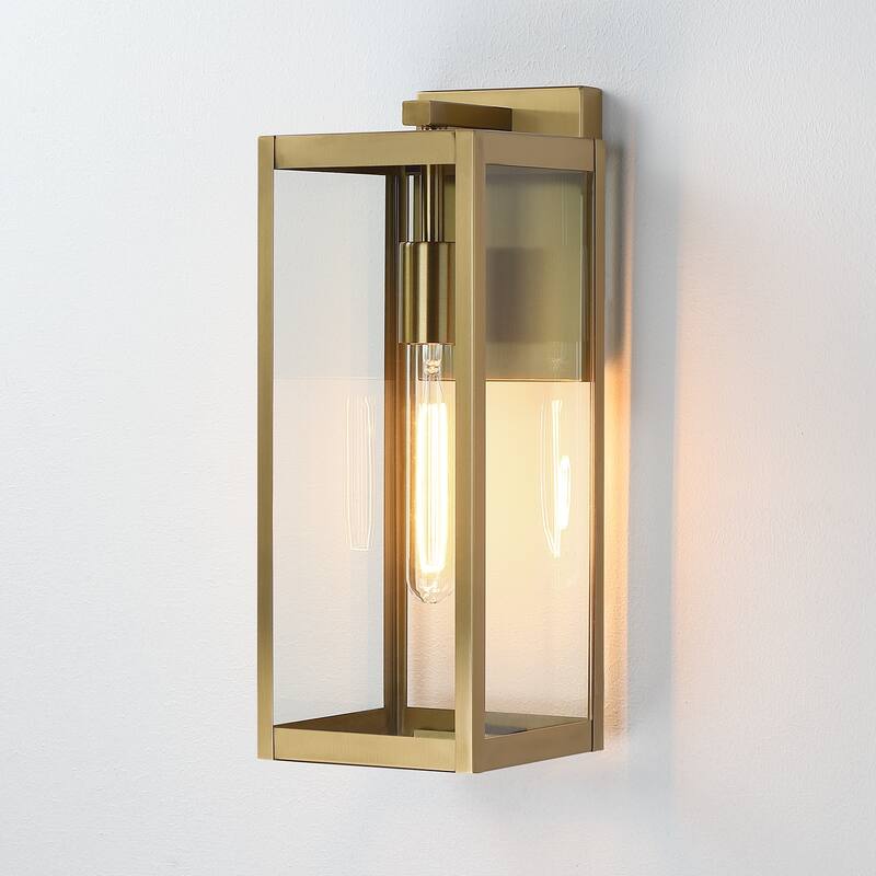 Freemont Outdoor Stainless Steel Wall Sconce Light - 16"H x 6"W x 7"E