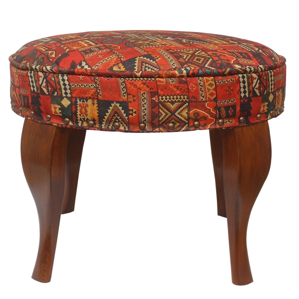 Orange Southwestern Ottomans and Poufs Bed Bath Beyond