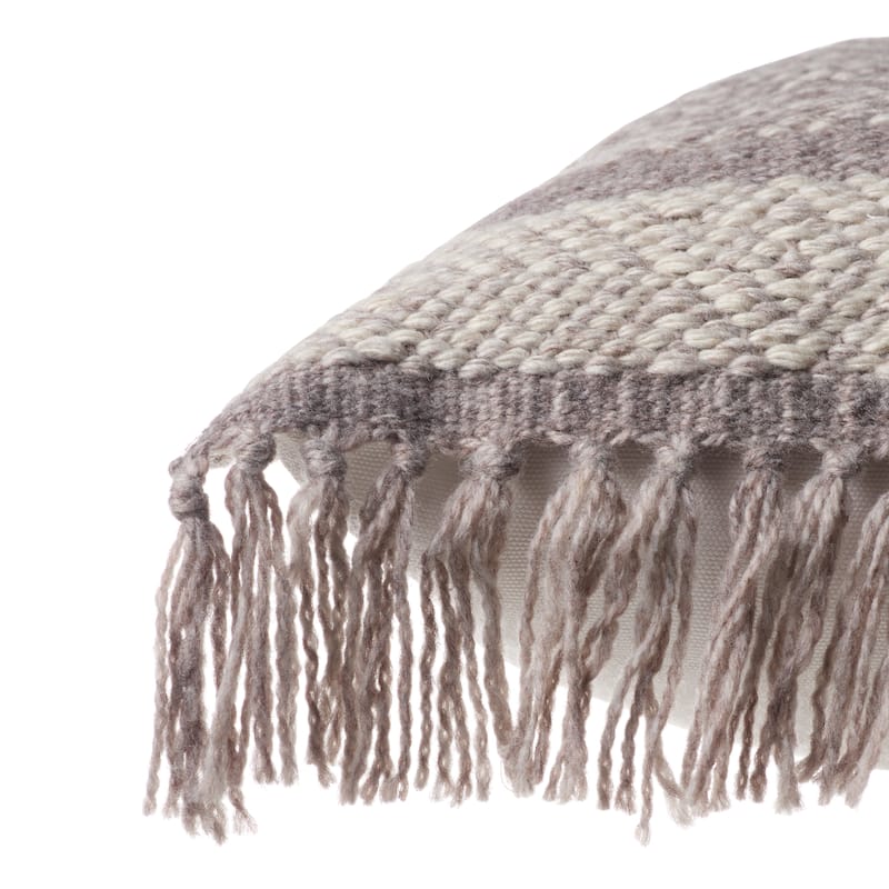 Iker Indoor/ Outdoor Chevron Lumbar Pillow